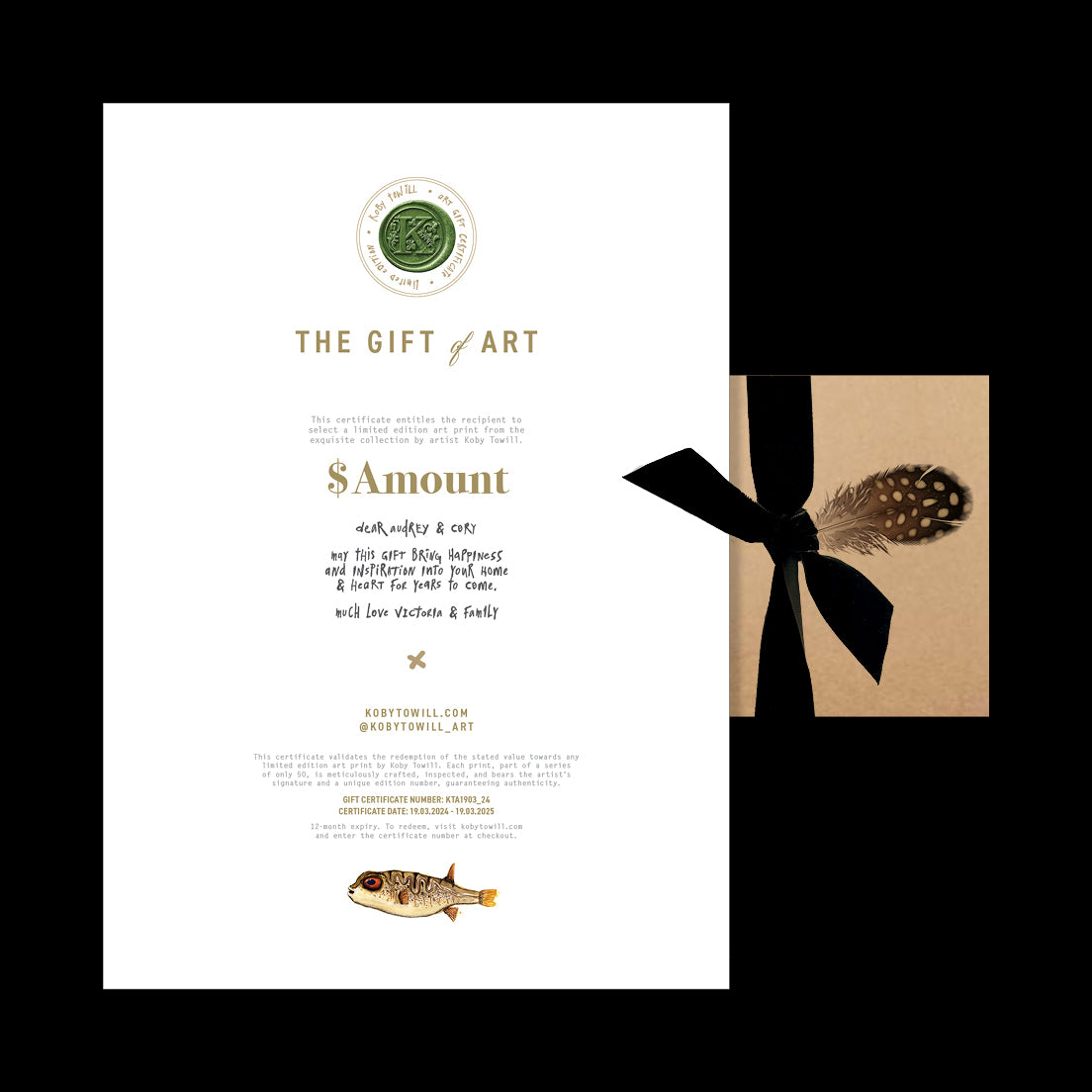 Art Gift Certificate